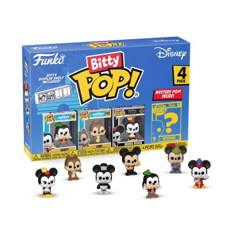 Disney - Funko Bitty Pop! Series 4 Goofy 4 Pack