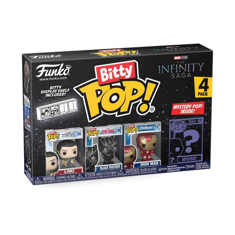Marvel - Funko Bitty Pop! Series 4 Loki 4 Pack