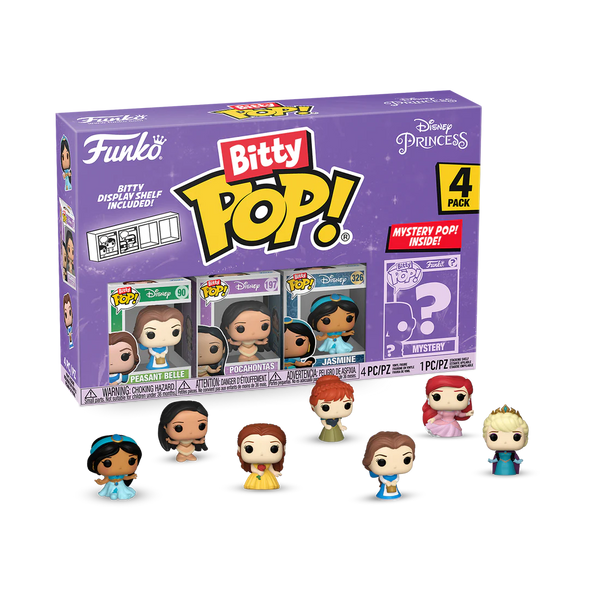 Disney - Funko Bitty Pop! Princess Series 2 Belle 4 Pack