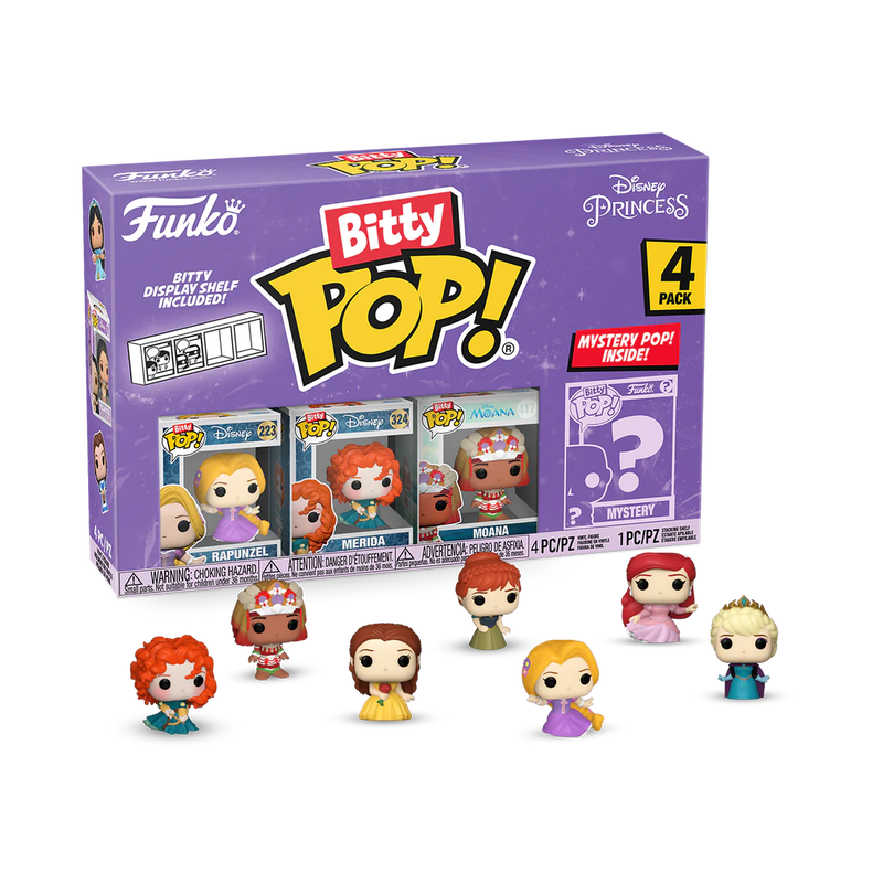 Disney - Funko Bitty Pop! Princess Series 4 Rapunzel 4 Pack