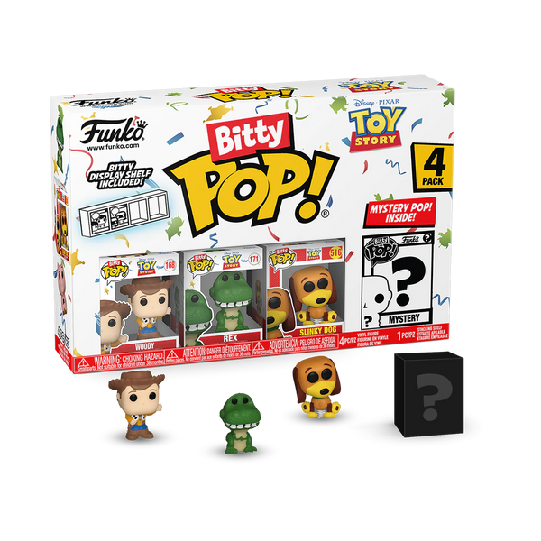 Disney - Funko Bitty Pop! Toy Story Series 3 Woody 4 Pack