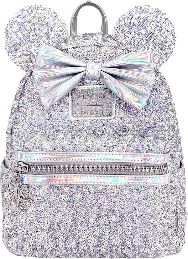 Disney - Loungefly Holographic Sequin Minnie Mini Backpack