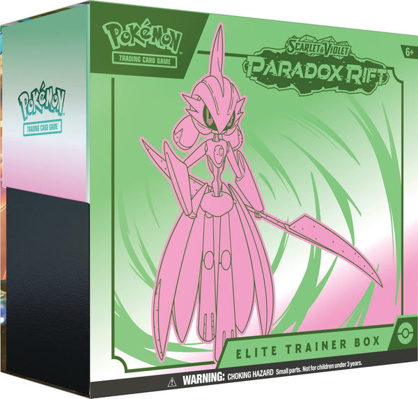 Pokemon - TCG: Scarlet and Violet Paradox Rift Elite Trainer Box Iron Valiant (Green & Pink)
