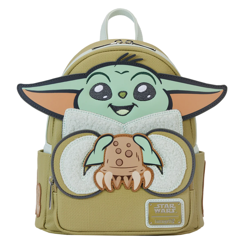 Star Wars - Loungefly The Mandalorian Grogu and Crabbies Mini Backpack