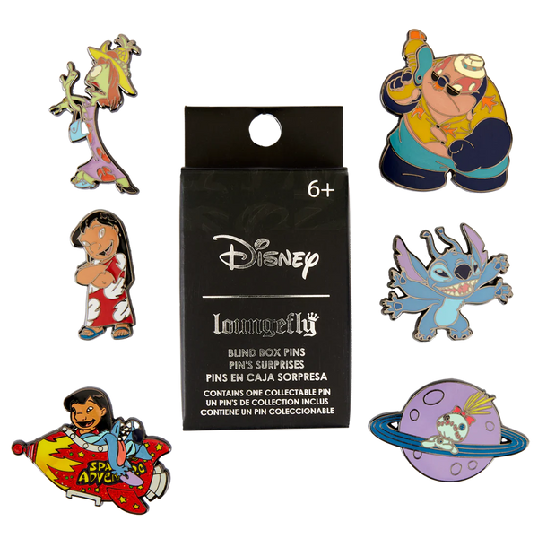 Disney - Loungefly Lilo & Stitch Characters Blind Box Blind Box Pins.