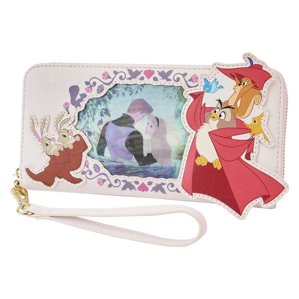 Disney - Loungefly Sleeping Beauty Lenticular Princess Series Wristlet Purse