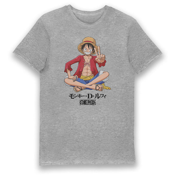 One Piece - Luffy Grey Unisex T-Shirt