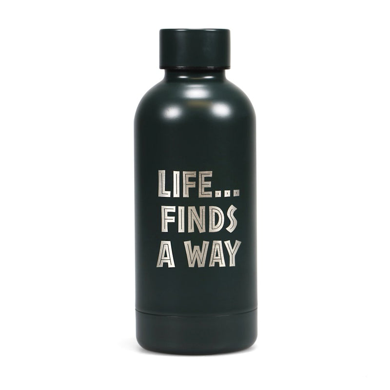 Jurassic Park - Metal Water Bottle Life Finds A Way