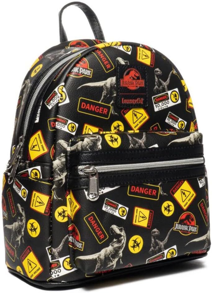 Jurassic Park - Loungefly Warning Signs Mini-Backpack