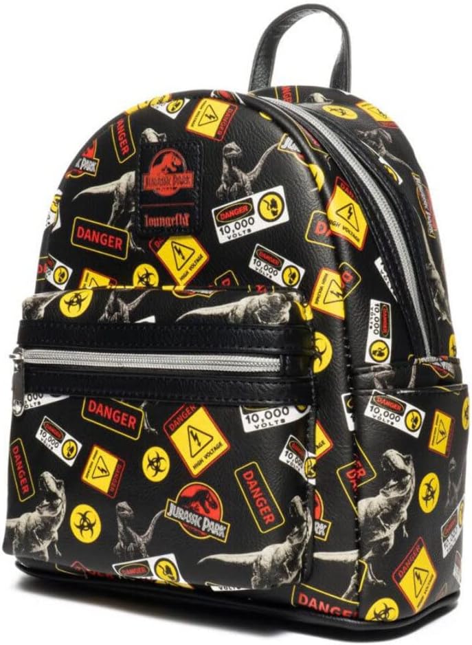 Jurassic Park - Loungefly Warning Signs Mini-Backpack