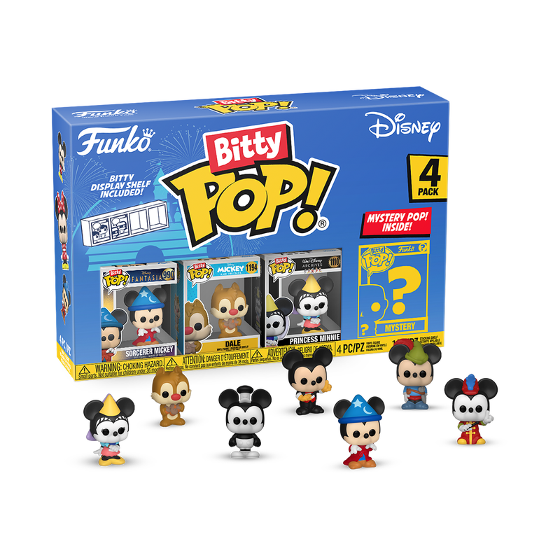 Disney - Funko Bitty Pop! Series 3 Sorcerer Mickey 4 Pack