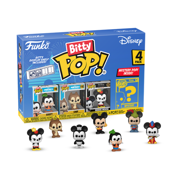 Disney - Funko Bitty Pop! Series 4 Goofy 4 Pack