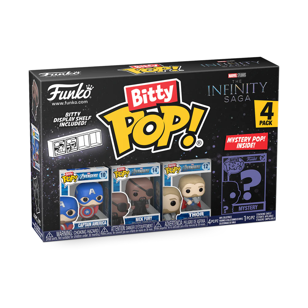 Marvel Funko Bitty Pop Series 1 Captain America 4 Pack