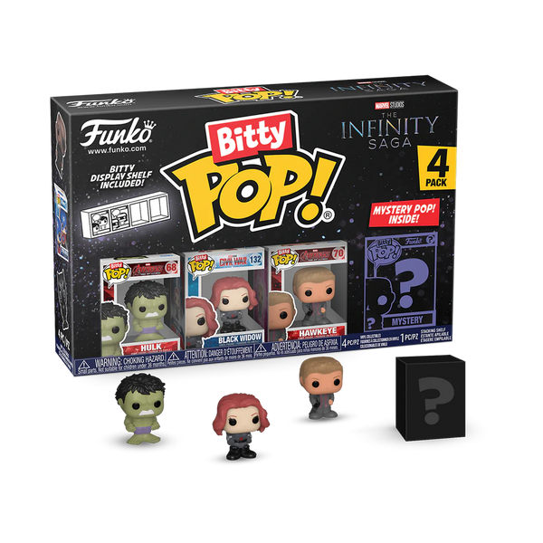 Marvel - Funko Bitty Pop! Series 2 Hulk 4 Pack