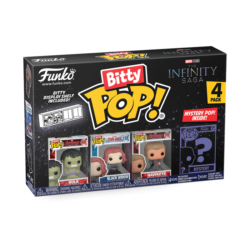 Marvel - Funko Bitty Pop! Series 2 Hulk 4 Pack