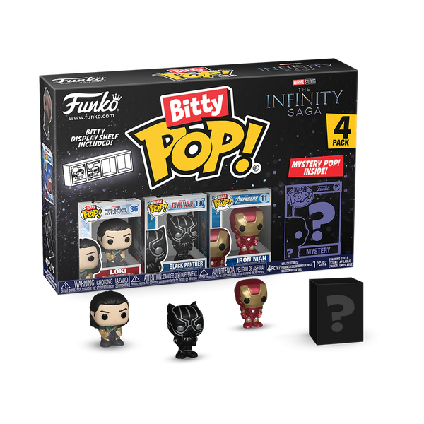 Marvel - Funko Bitty Pop! Series 4 Loki 4 Pack