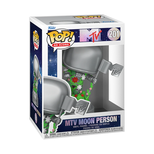 Pop! Ad Icons: MTV Pop! Vinyl Figure - MTV Moon Person with Flowers