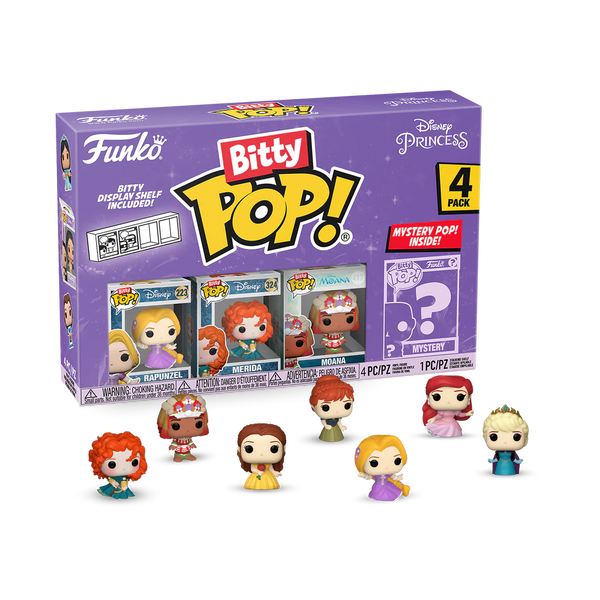 Disney - Funko Bitty Pop! Princess Series 4 Rapunzel 4 Pack
