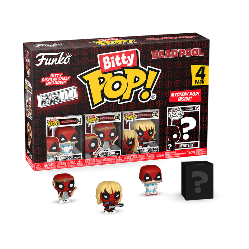 Marvel - Funko Bitty Pop! Series 4 Deadpool Sleepover 4pk