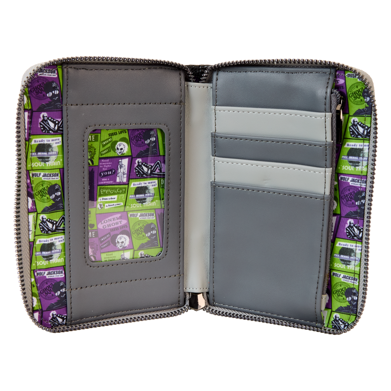 Beetlejuice - Loungefly Beetlejuice Beetlejuice Lydia Deetz Zip Around Purse