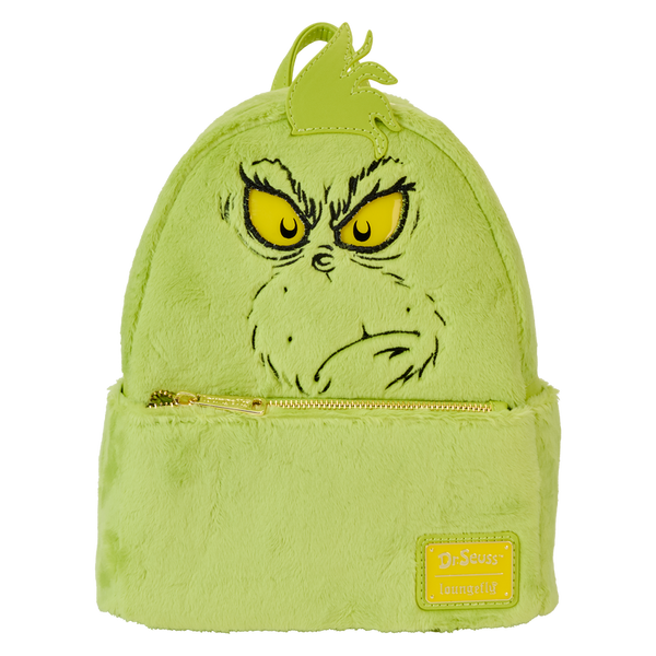 Dr. Seuss - Loungefly How The Grinch Stole Christmas! Plush Cosplay Light Up Mini Backpack