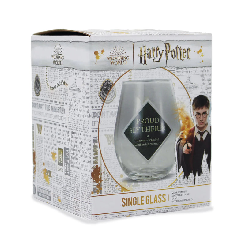 Harry Potter - Glass Tumbler Proud Slytherin