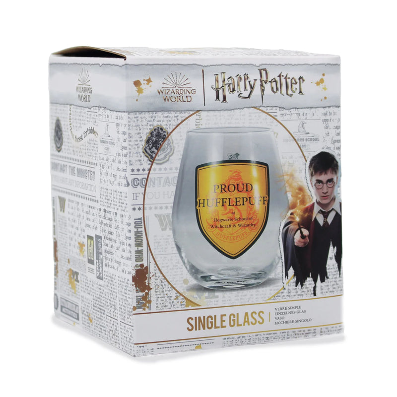 Harry Potter - Glass Tumbler Proud Hufflepuff