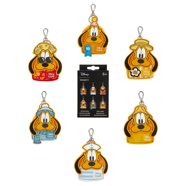 Disney - Loungefly Pluto 95th Anniversary Mystery Mini Backpack Keychain Bag Clip