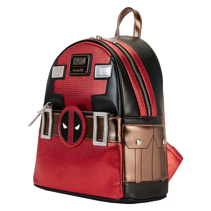Marvel - Loungefly Deadpool Metallic Collection Cosplay Mini Backpack