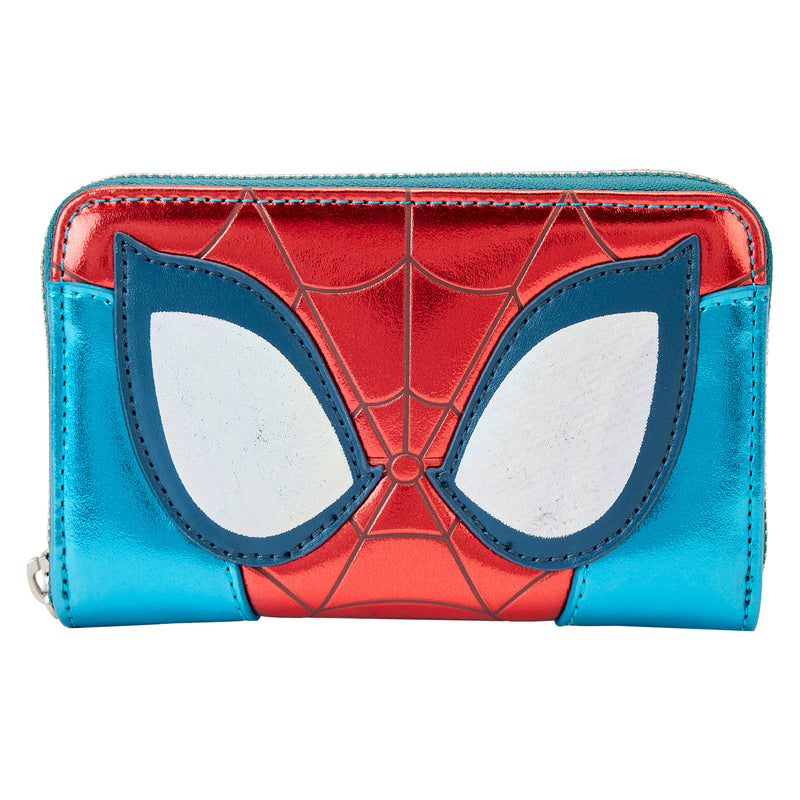 Marvel - Loungefly Shine SpiderMan Cosplay Zip Around Purse