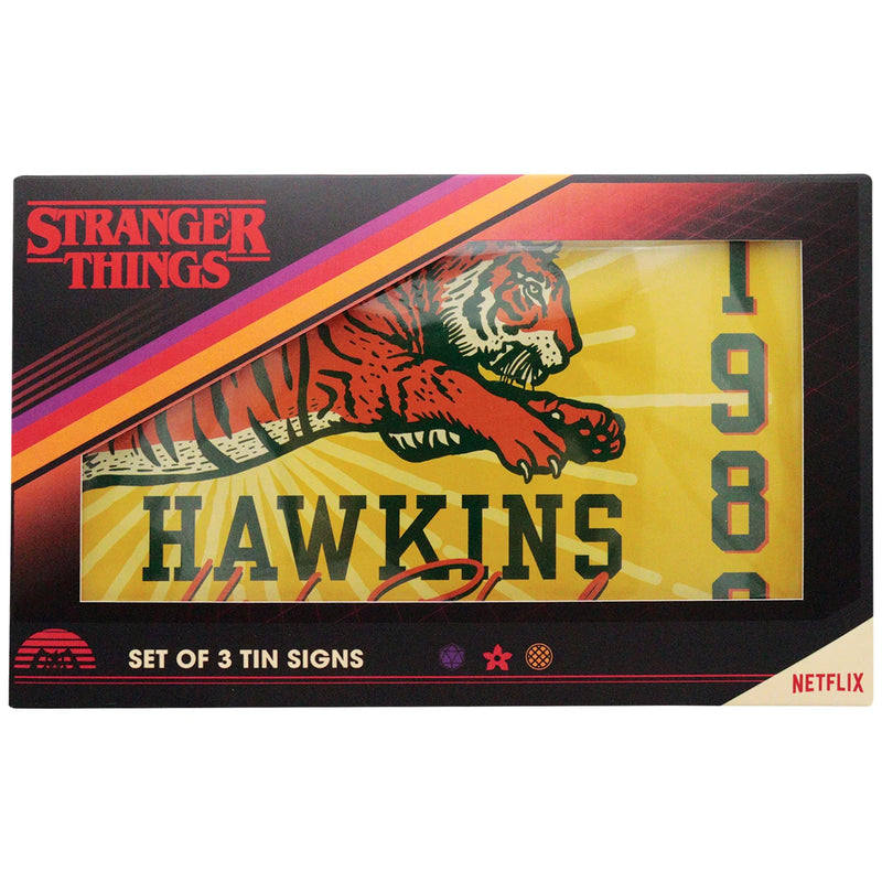 Stranger Things - Set of 3 Tin Signs