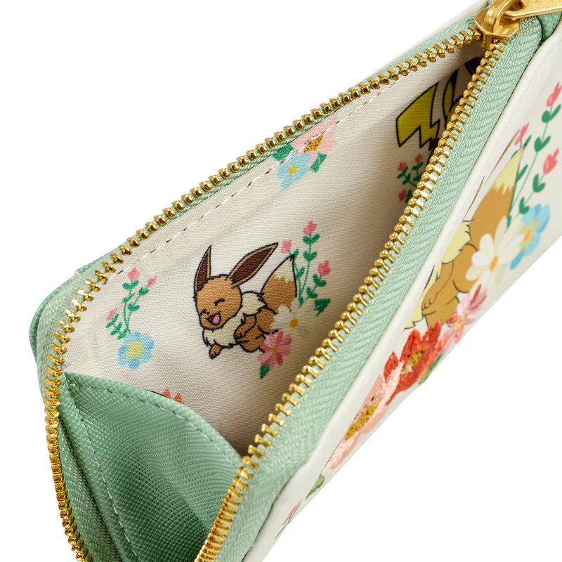 Pokemon - Loungefly Pikachu and Eevee Floral Purse