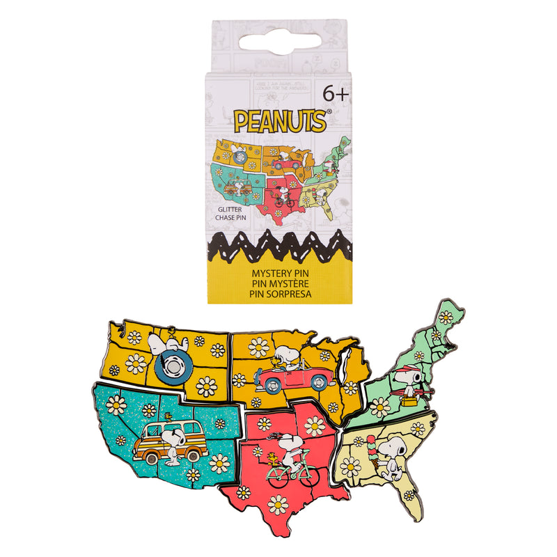 Peanuts - Loungefly Snoopy Map Mystery Blind Box Enamel Pin