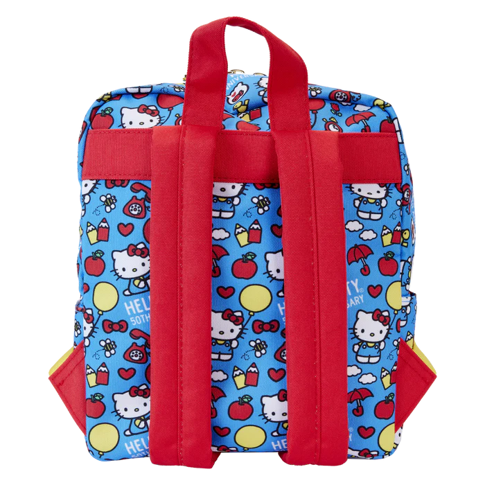Hello Kitty - Loungefly 50th Anniversary Classic All Over Print Nylon Mini Backpack