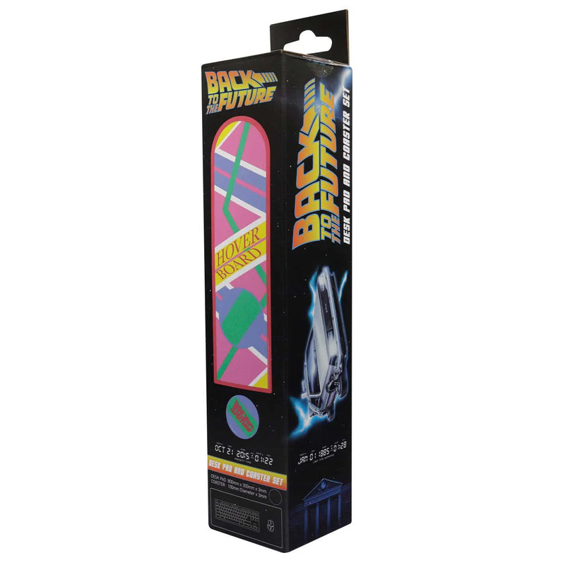 Back to the Future - XL Hoverboard Desk Pad and Coaster Set