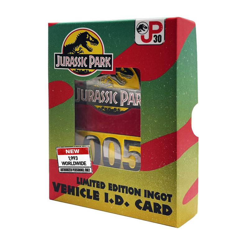 Jurassic Park - Limited Edition 30th Anniversary Vehicle I.D Ingot