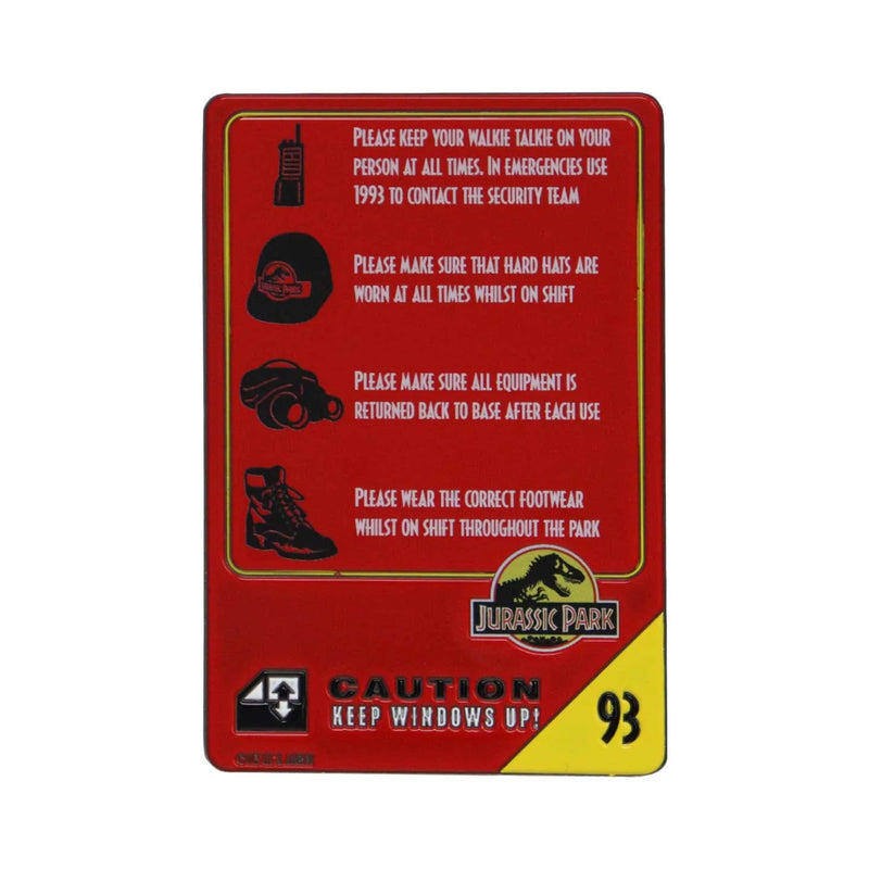 Jurassic Park - Limited Edition 30th Anniversary Vehicle I.D Ingot