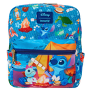Disney - Loungefly Lilo and Stitch Camping Cuties Nylon Mini Backpack