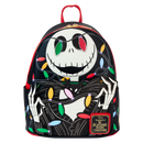 Disney - Loungefly The Nightmare Before Christmas Smiling Jack Skellington Light Up Mini Backpack