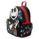 Disney - Loungefly The Nightmare Before Christmas Smiling Jack Skellington Light Up Mini Backpack