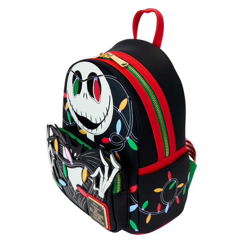 Disney - Loungefly The Nightmare Before Christmas Smiling Jack Skellington Light Up Mini Backpack