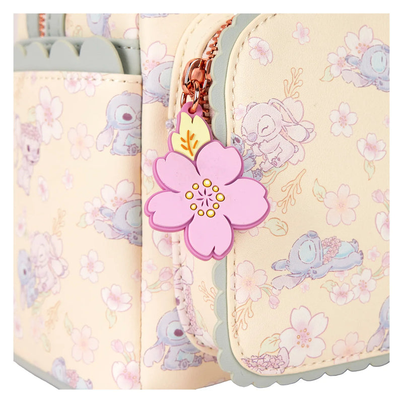 Disney - Loungefly Lilo and Stitch Cherry Blossom Cute Stitch Mini Backpack