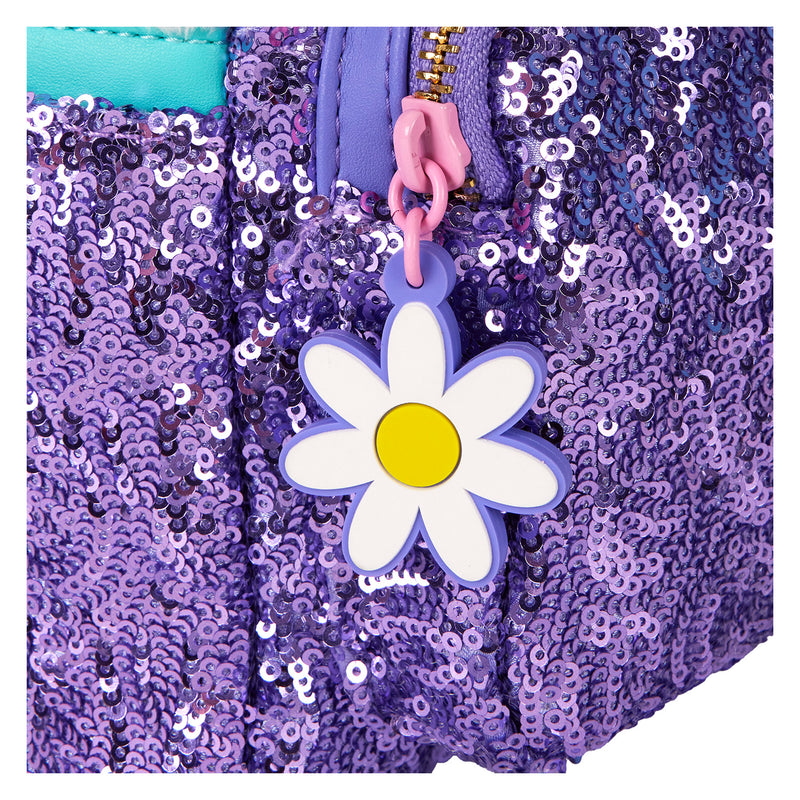 Disney - Loungefly Daisy Duck Sequin Plush Mini Backpack