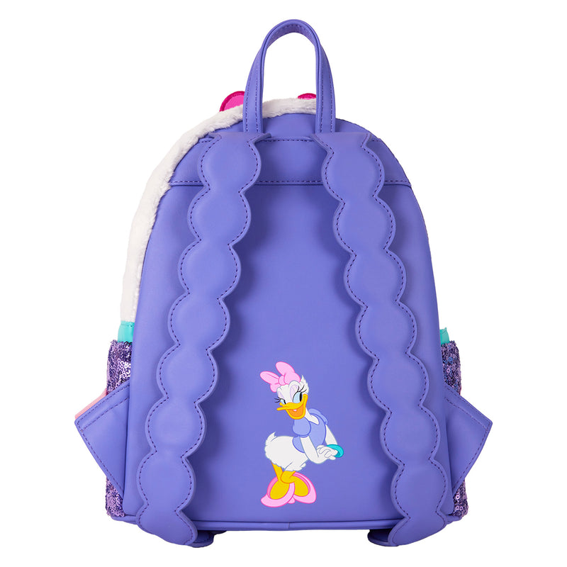 Disney - Loungefly Daisy Duck Sequin Plush Mini Backpack