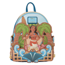 Disney - Loungefly Moana Moving Palm Trees Mini Backpack