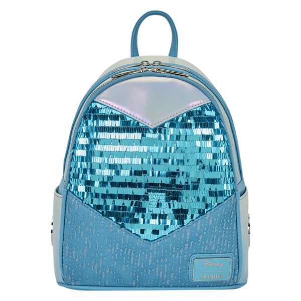 Disney - Loungefly Frozen Princess Elsa Glitter Sequin Cosplay Mini Backpack