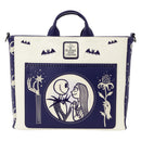 Disney - Loungefly Jack Skellington and Sally Night Sky The Nightmare Before Christmas Convertible Backpack & Tote Bag