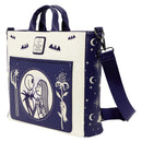 Disney - Loungefly Jack Skellington and Sally Night Sky The Nightmare Before Christmas Convertible Backpack & Tote Bag