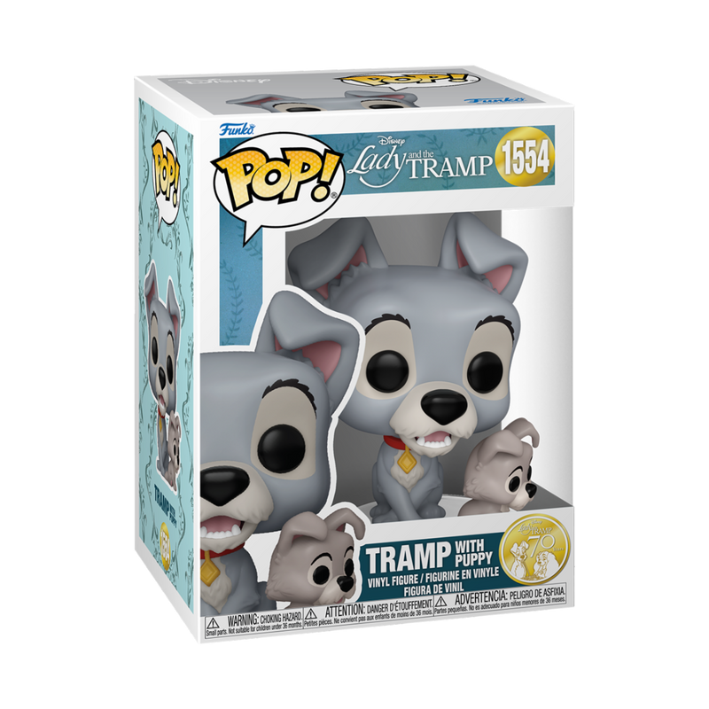Pop! Disney: Lady and the Tramp Pop! Vinyl Figure - Tramp w/puppy