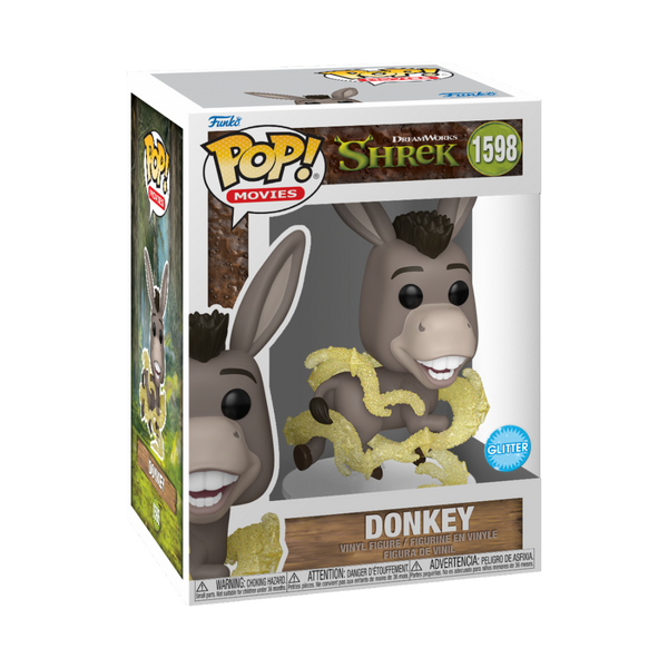 Pop! Movies: Shrek Pop! Vinyl Figure - Donkey Glitter